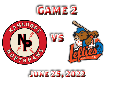 Kamloops NorthPaws vs Port Angeles Lefties Game #2