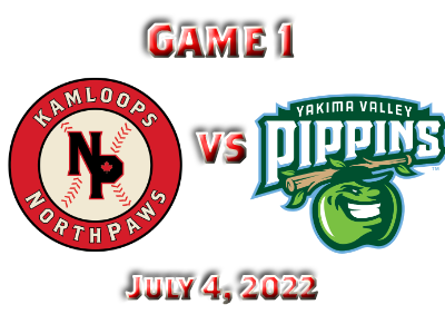 Kamloops NorthPaws vs Yakima Valley Pippins Game #1