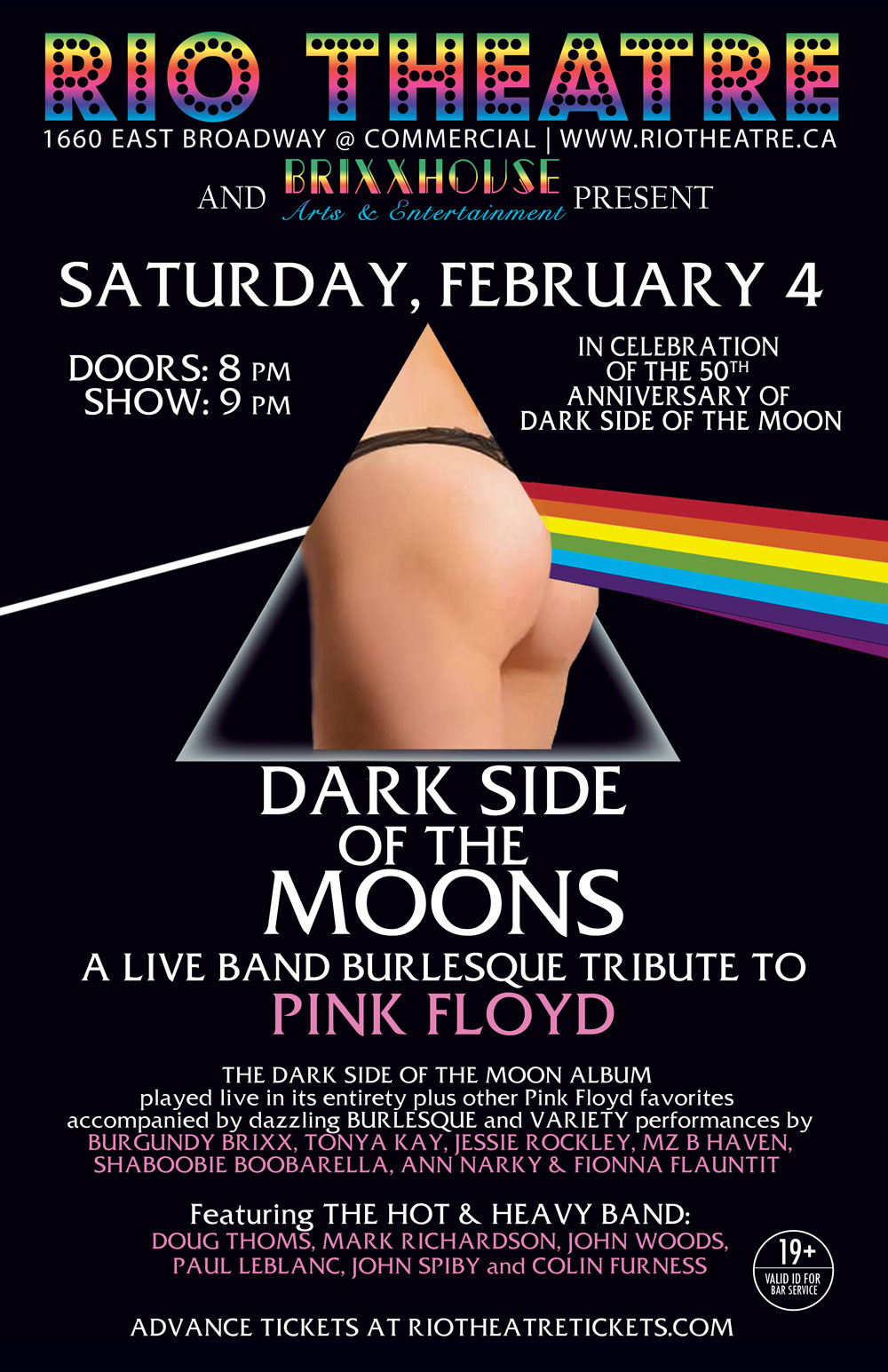 Dark Side of the Moons: Pink Floyd Live Band Burlesque