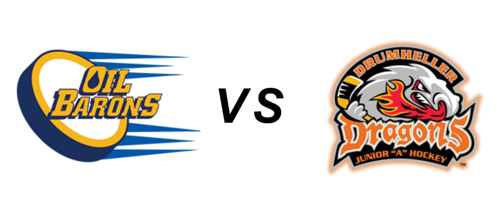 Fort McMurray Oil Barons vs Drumheller Dragons