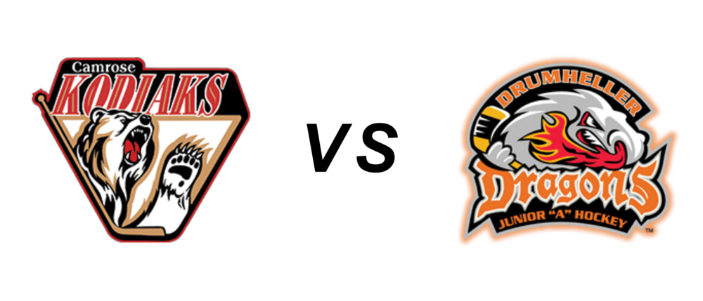 Camrose Kodiaks vs Drumheller Dragons