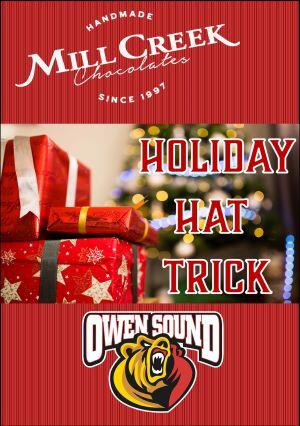 2025 MILL CREEK CHOCOLATES HOLIDAY HAT TRICK 