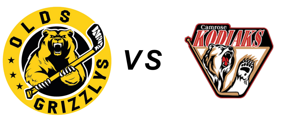 Olds Grizzlys vs Camrose Kodiaks