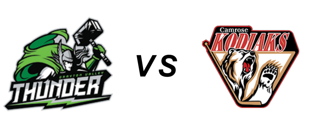 Drayton Valley Thunder vs Camrose Kodiaks