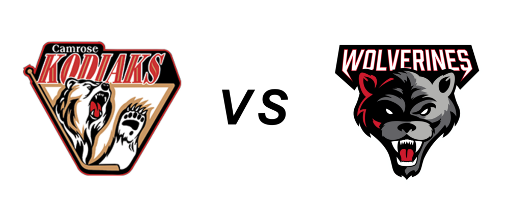 Camrose Kodiaks vs Whitecourt Wolverines