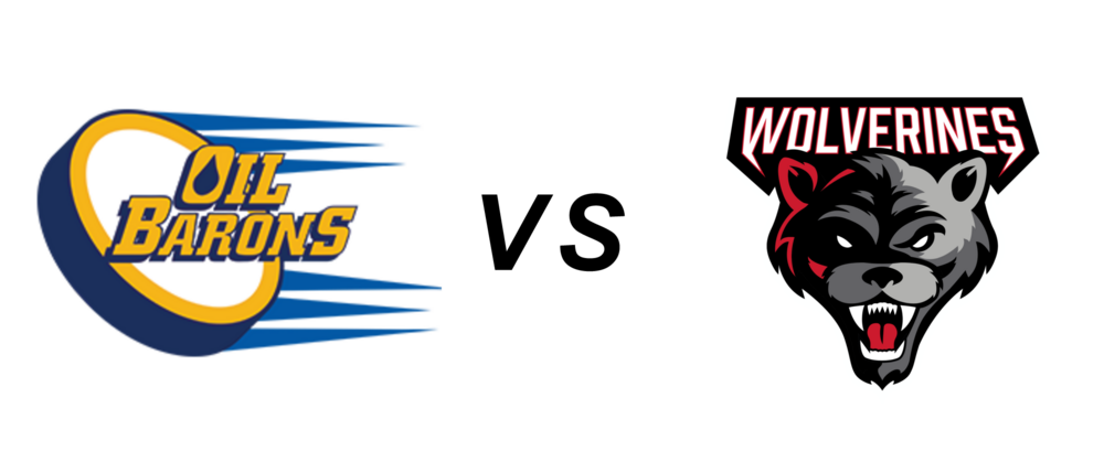 Fort McMurray Oil Barons vs Whitecourt Wolverines