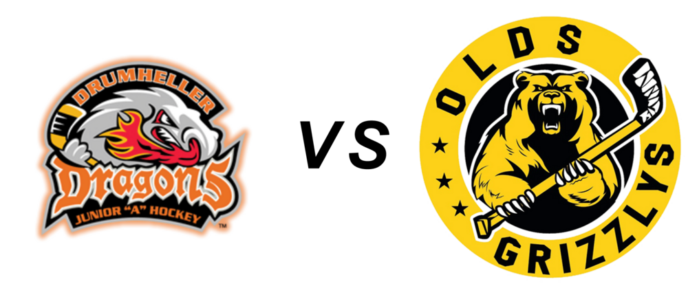 Drumheller Dragons vs Olds Grizzlys