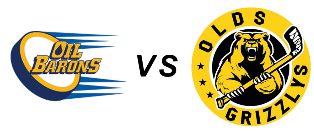 Fort McMurray Oil Barons vs Olds Grizzlys