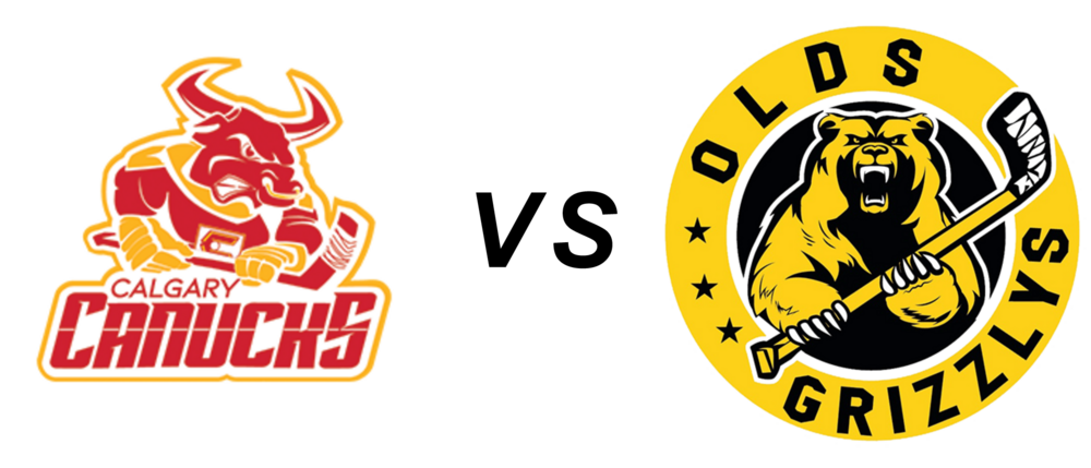 Calgary Canucks vs Olds Grizzlys