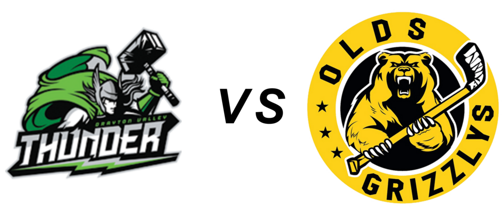 Drayton Valley Thunder vs Olds Grizzlys