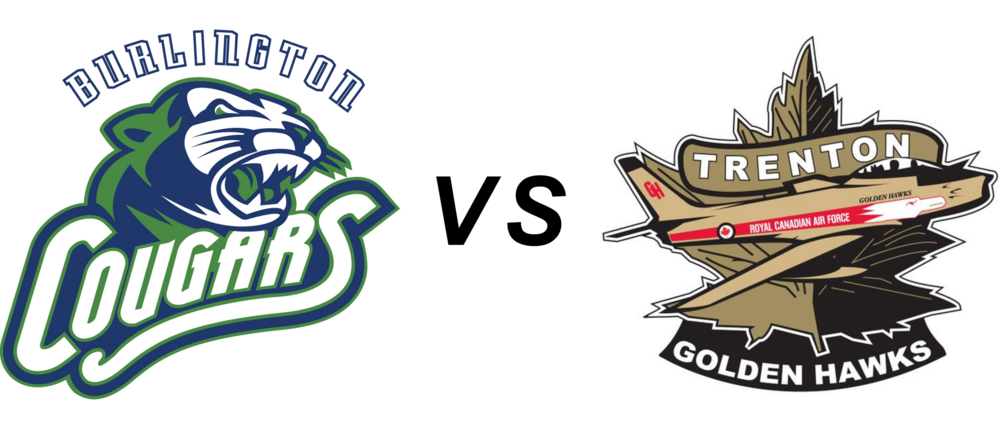 Burlington Cougars vs Trenton Golden Hawks