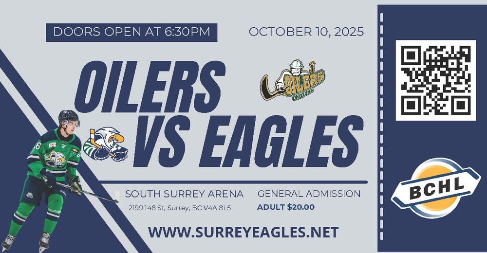 Okotoks Oilers vs Surrey Eagles