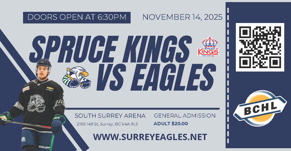 Prince George Spruce Kings vs Surrey Eagles
