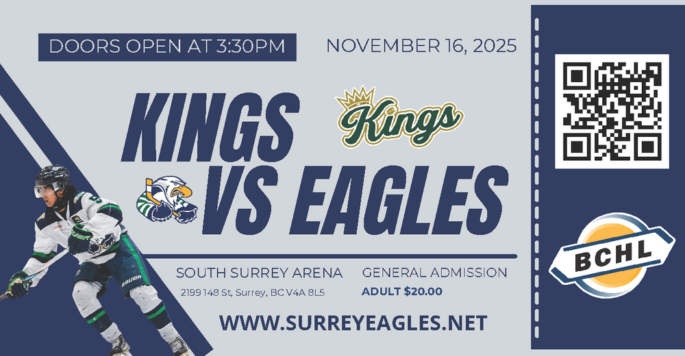 Powell River Kings vs Surrey Eagles