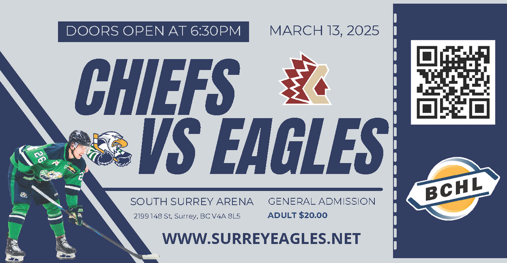 Chilliwack Chiefs vs Surrey Eagles
