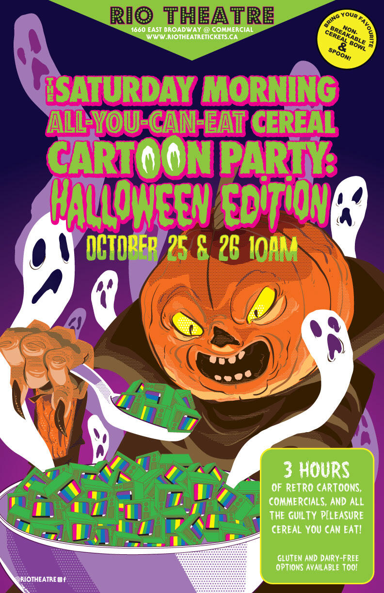 The Saturday Morning All-You-Can-Eat Cereal Cartoon Halloween Party!