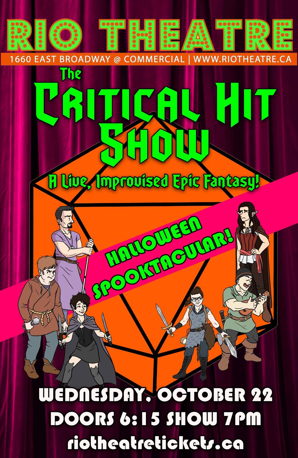 The Critical Hit Show: A #DNDLive Improvised Epic Fantasy Spooktacular!