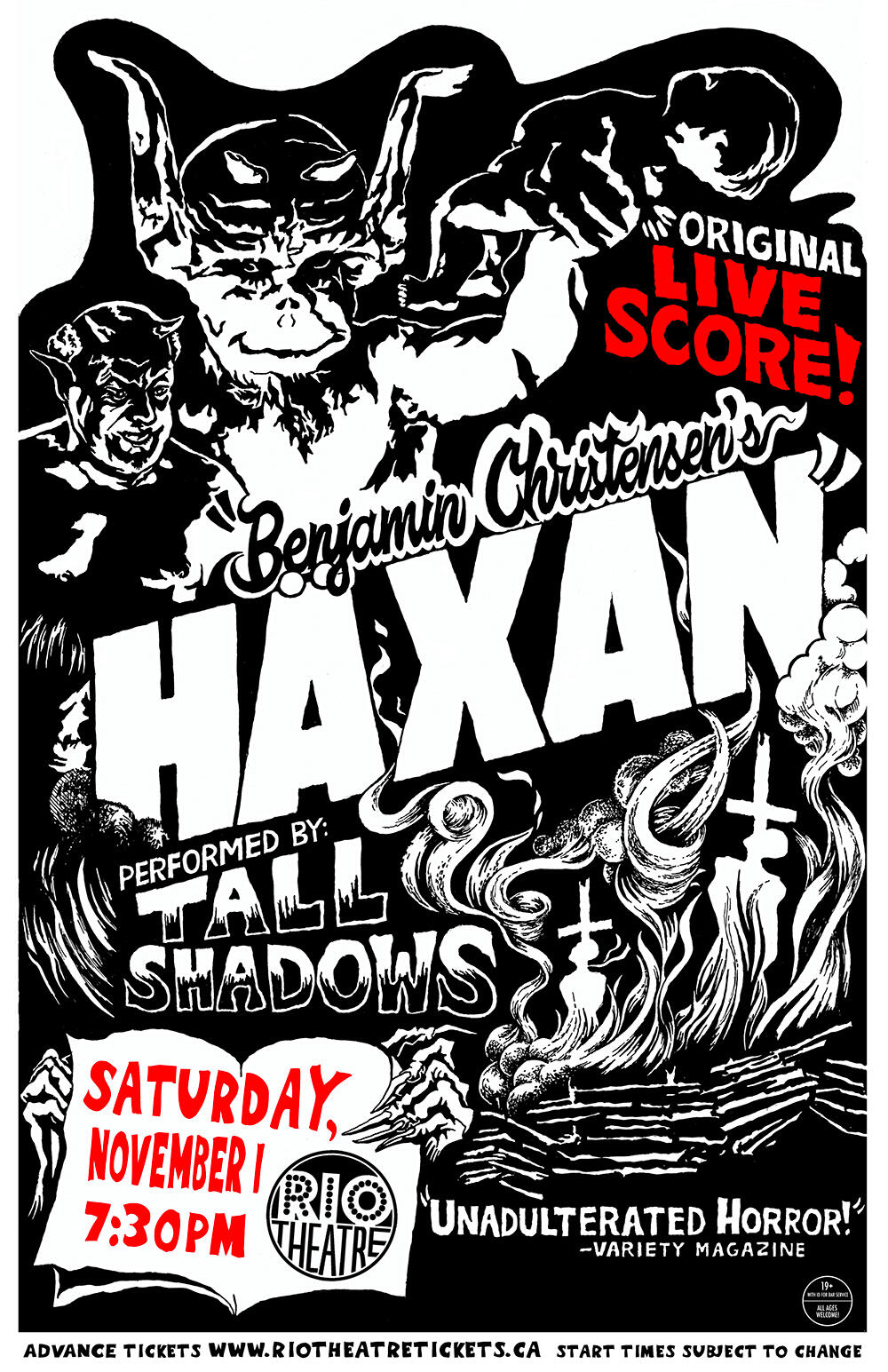 Häxan with Live Score by Tall Shadows