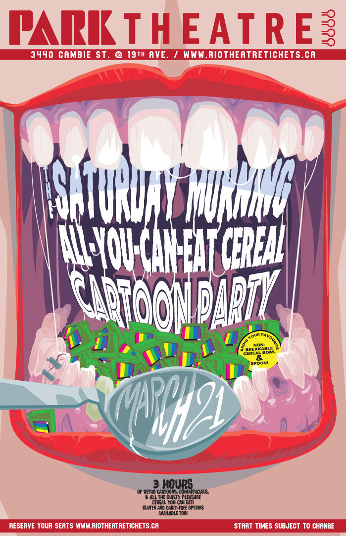 The Saturday Morning All-You-Can-Eat Cereal Cartoon Party!