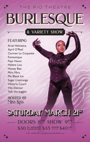 The Rio Theatre Burlesque & Variety Show
