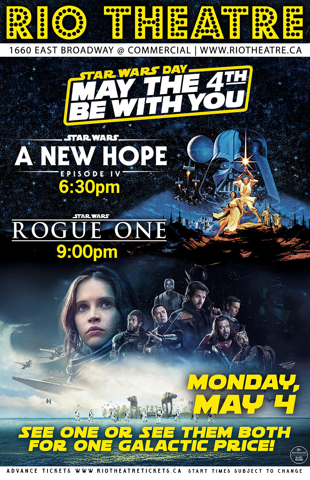 Double Bill: Star Wars: Episode IV - A New Hope and Rogue One: A Star Wars Story