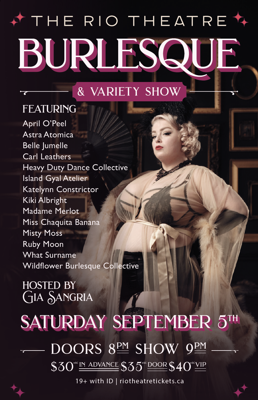 The Rio Theatre Burlesque & Variety Show - September Edition