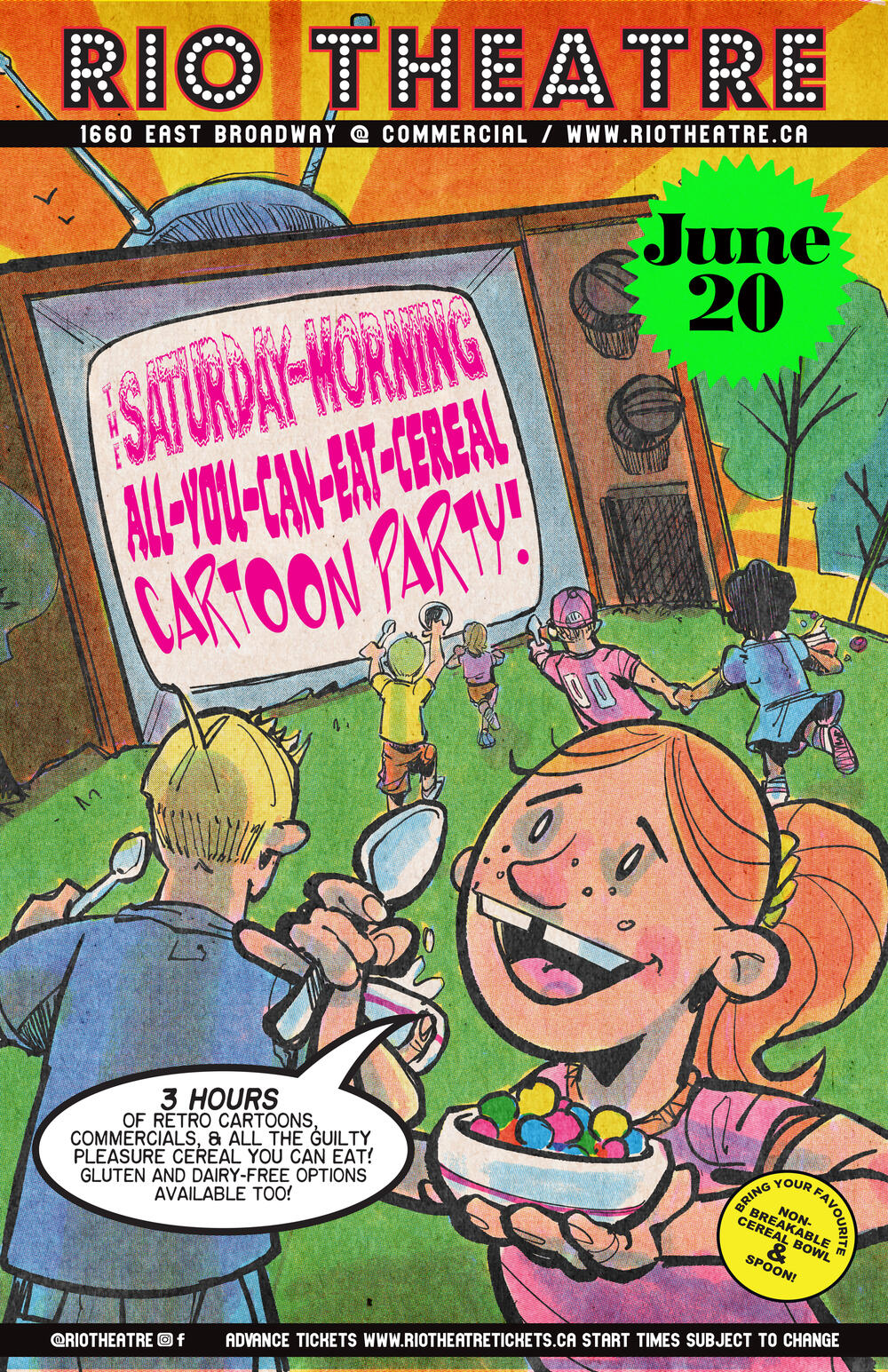 The Saturday Morning All-You-Can-Eat Cereal Cartoon Party!