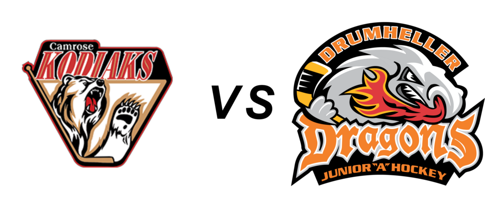 Camrose Kodiaks vs Drumheller Dragons
