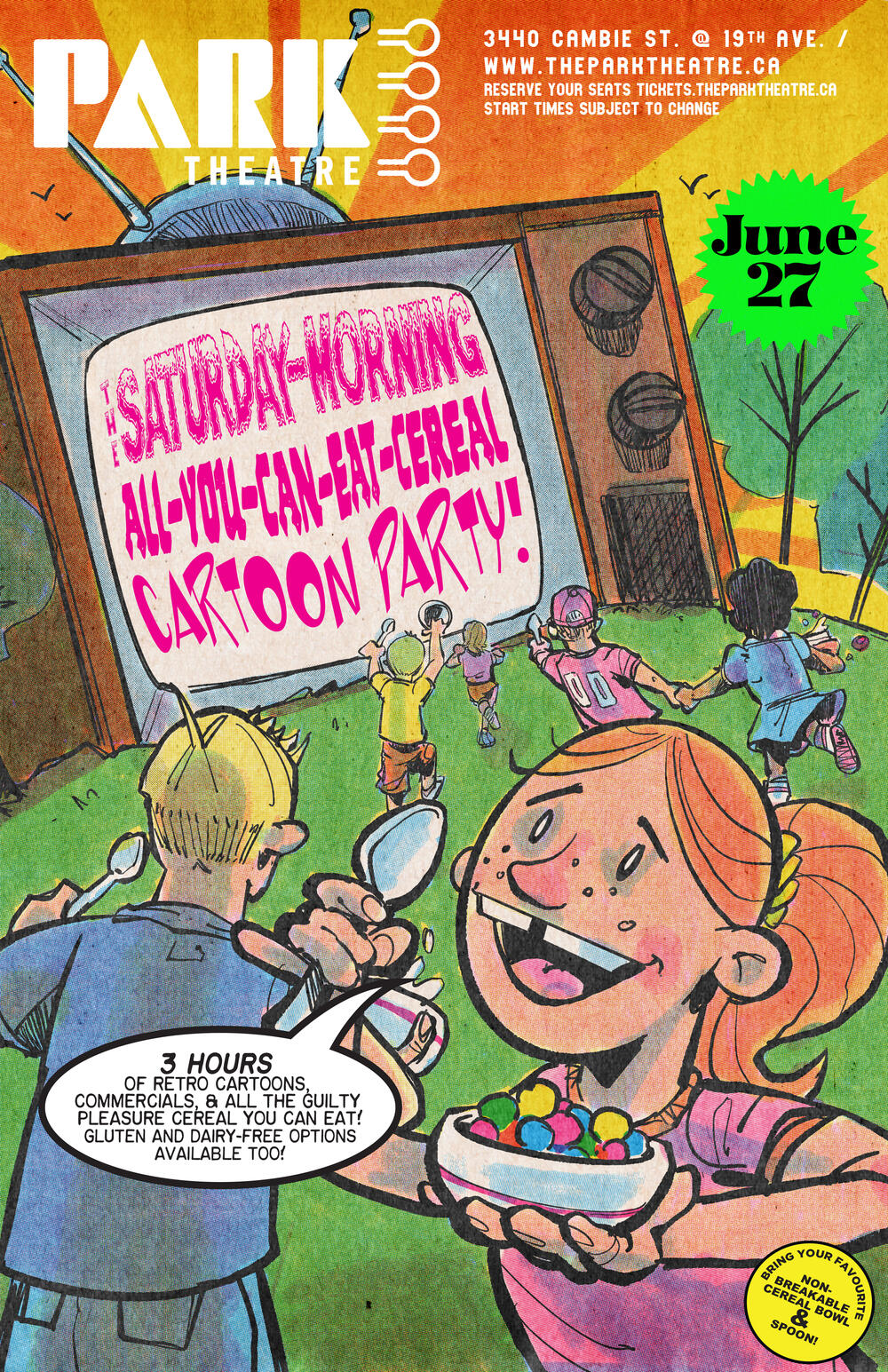 The Saturday Morning All-You-Can-Eat Cereal Cartoon Party! 