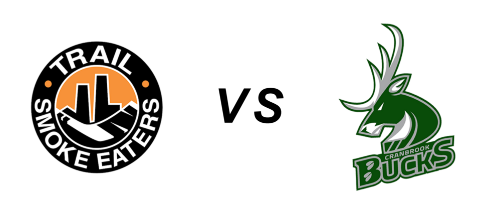 Trail Smoke Eaters vs Cranbrook Bucks