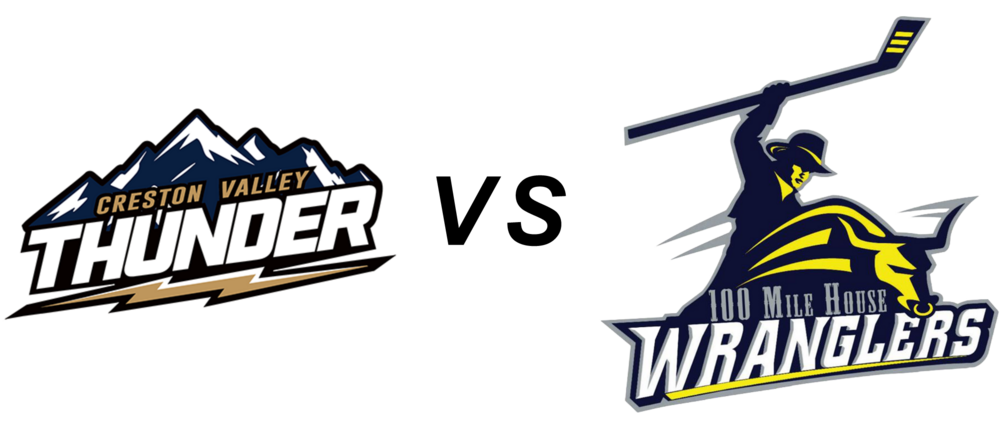 Creston Valley Thunder vs 100 Mile House Wranglers
