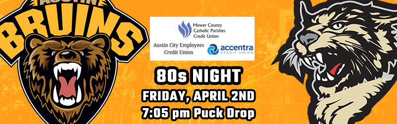 Bismarck Bobcats vs Austin Bruins