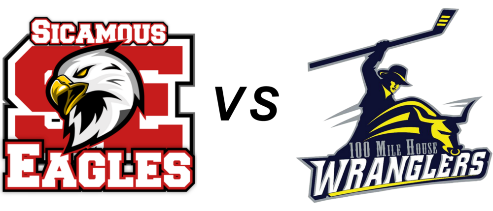 Sicamous Eagles vs 100 Mile House Wranglers