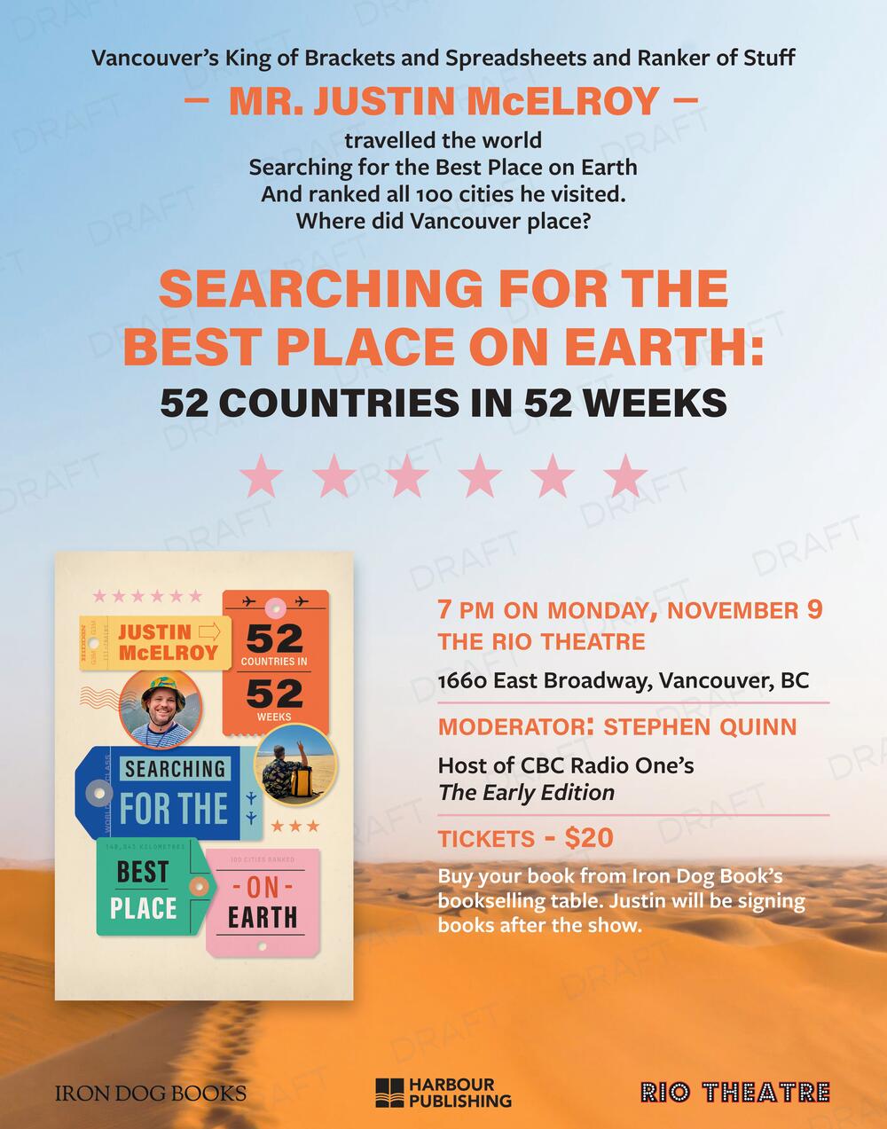 Justin McElroy: Searching for the Best Place on Earth