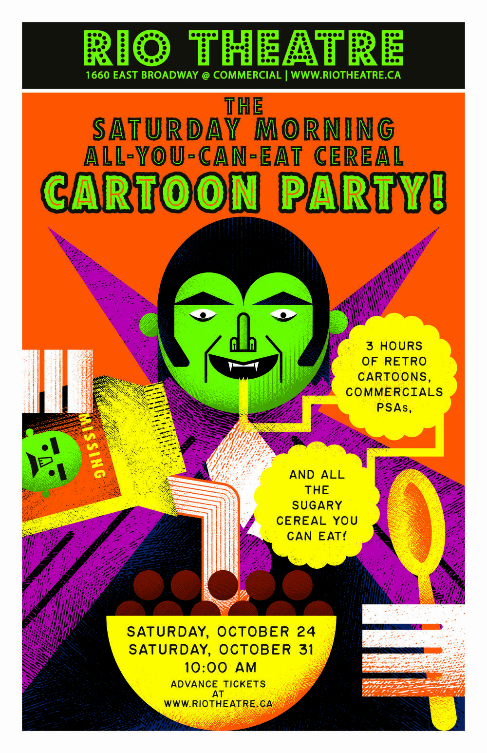 The Saturday Morning All-You-Can-Eat Cereal Party: Halloween Edition!