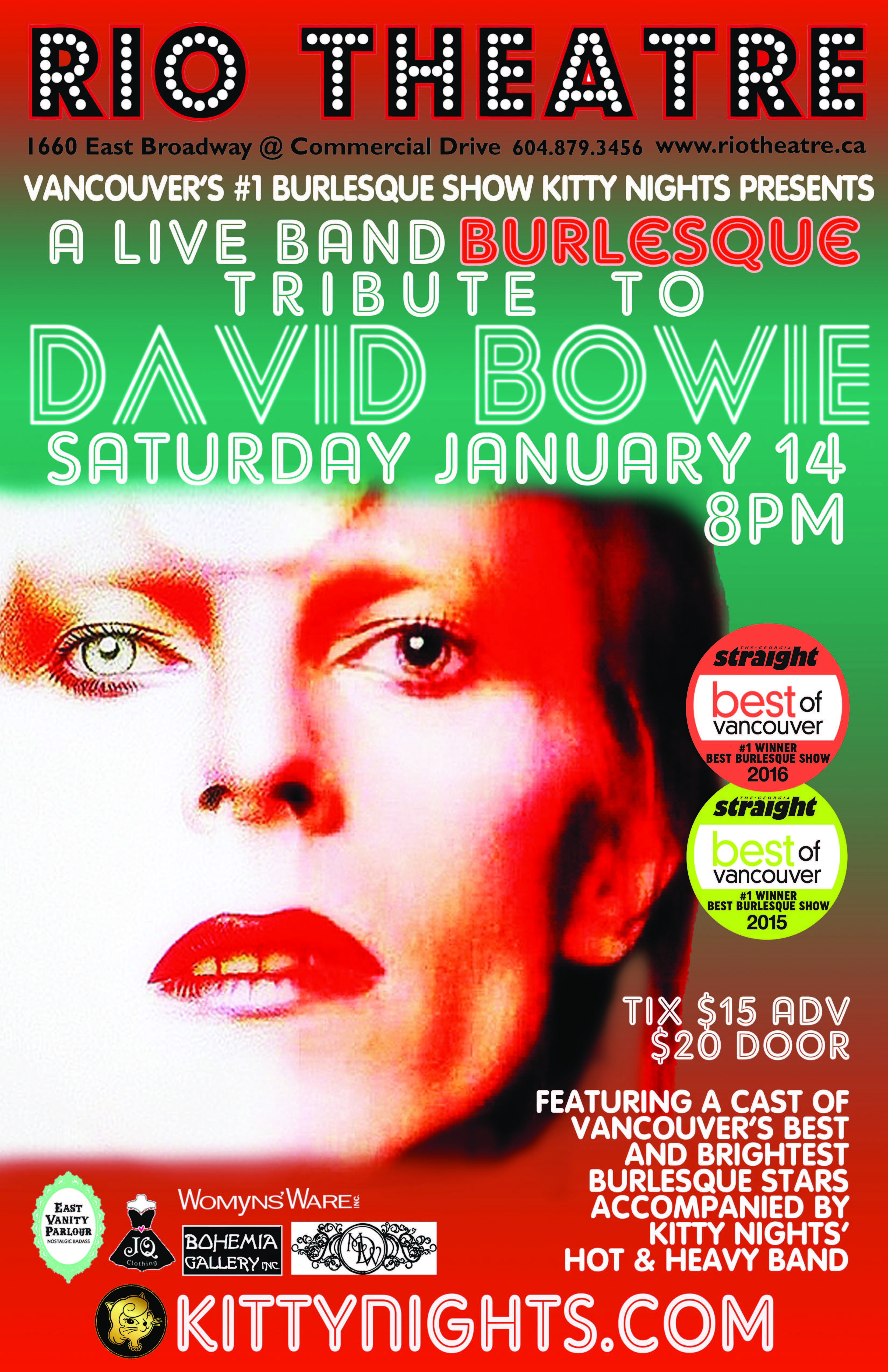 Kitty Nights Presents: A Live Rock Tribute to David Bowie