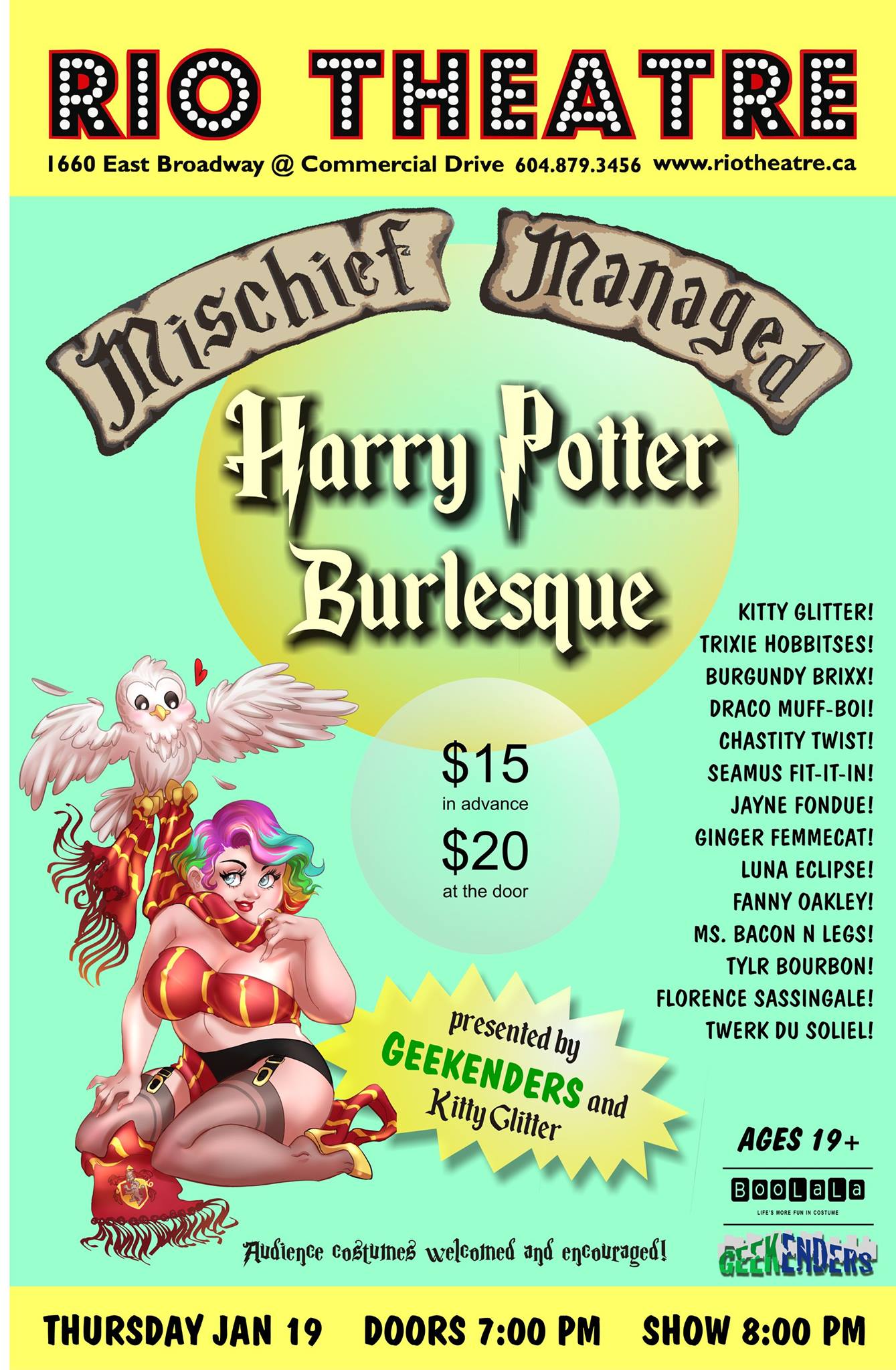 Mischief Managed: Harry Potter Burlesque
